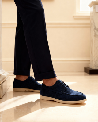 Chaussures en daim à lacets haut de gamme