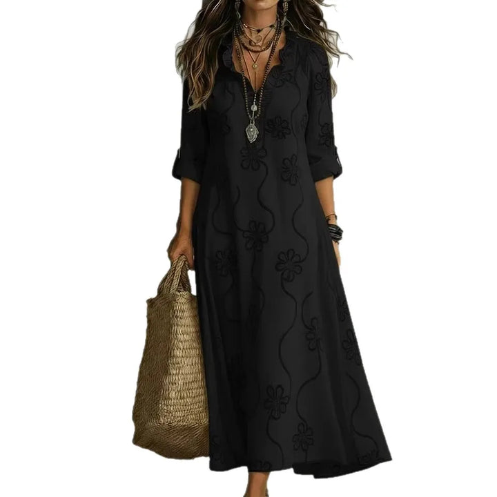 Mathilde | Robe Longue Fleurie d&