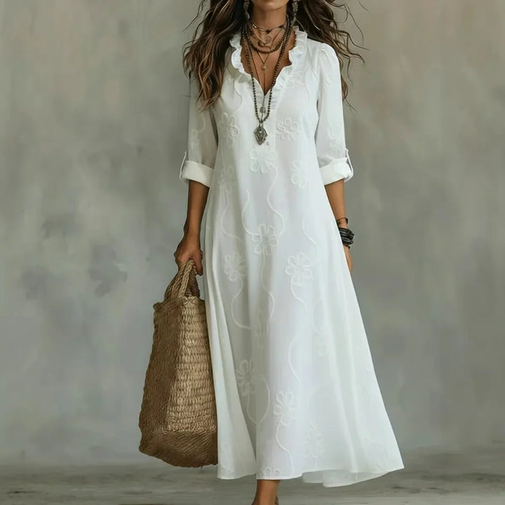 Mathilde | Robe Longue Fleurie d&