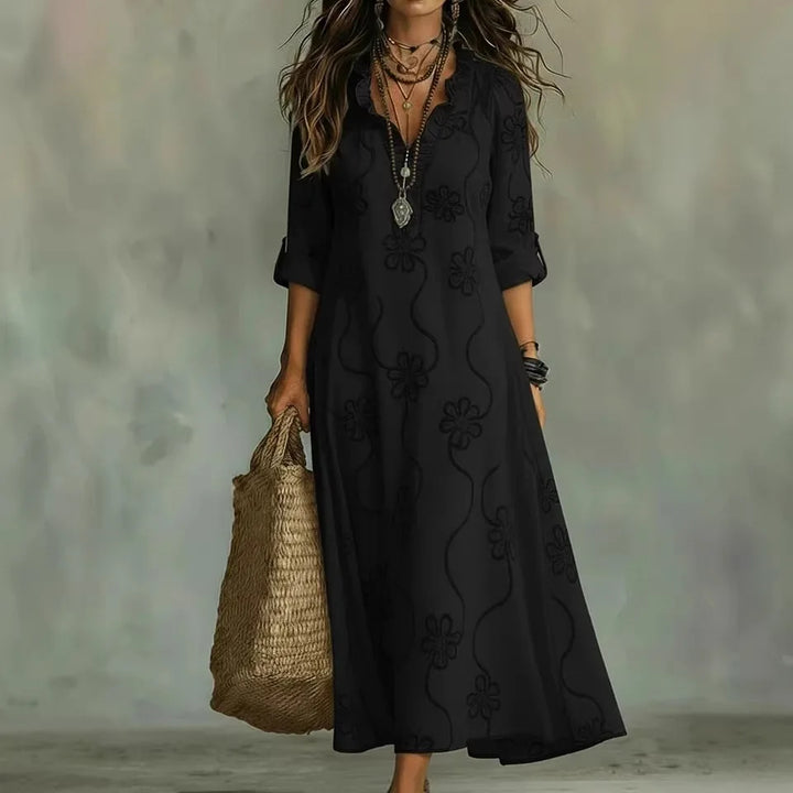 Mathilde | Robe Longue Fleurie d&
