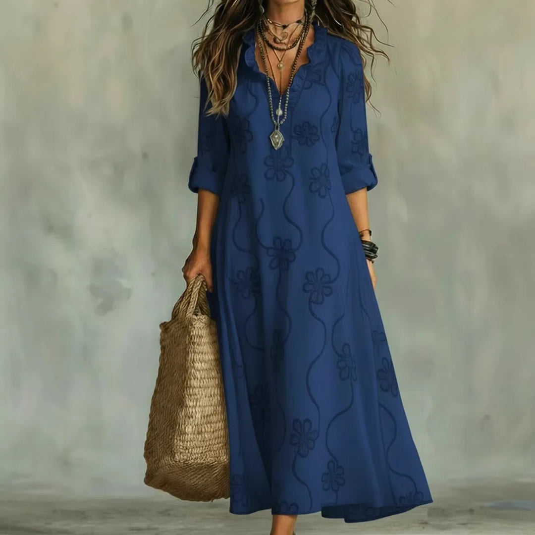 Mathilde | Robe Longue Fleurie d&