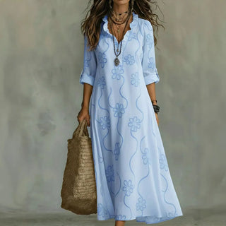 Mathilde | Robe Longue Fleurie d&