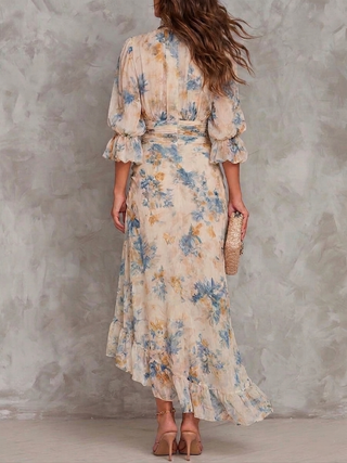 Capucine | Robe Maxi Fleurie Vintage
