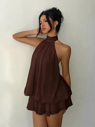 Plume | Mini Robe Légère et Flottante à Superpositions