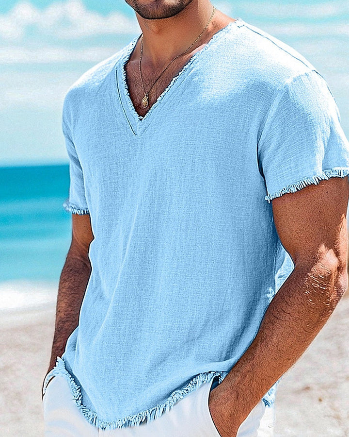 T-Shirt Homme Uni Manche Courte