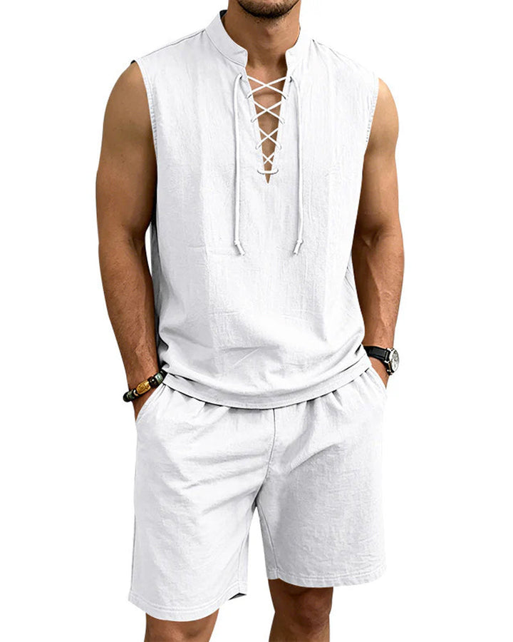 Ensemble Homme Col V Deux Pièces