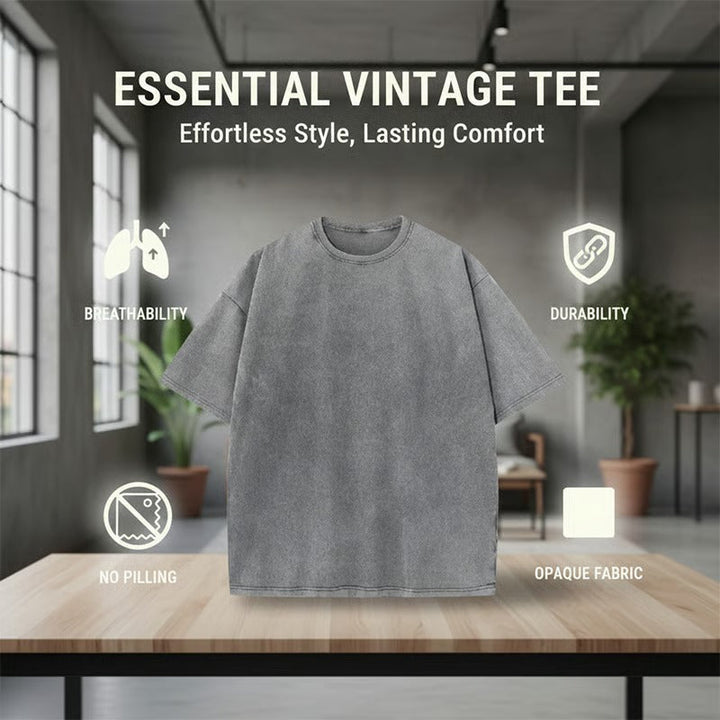 T-Shirt Homme Vintage Loose