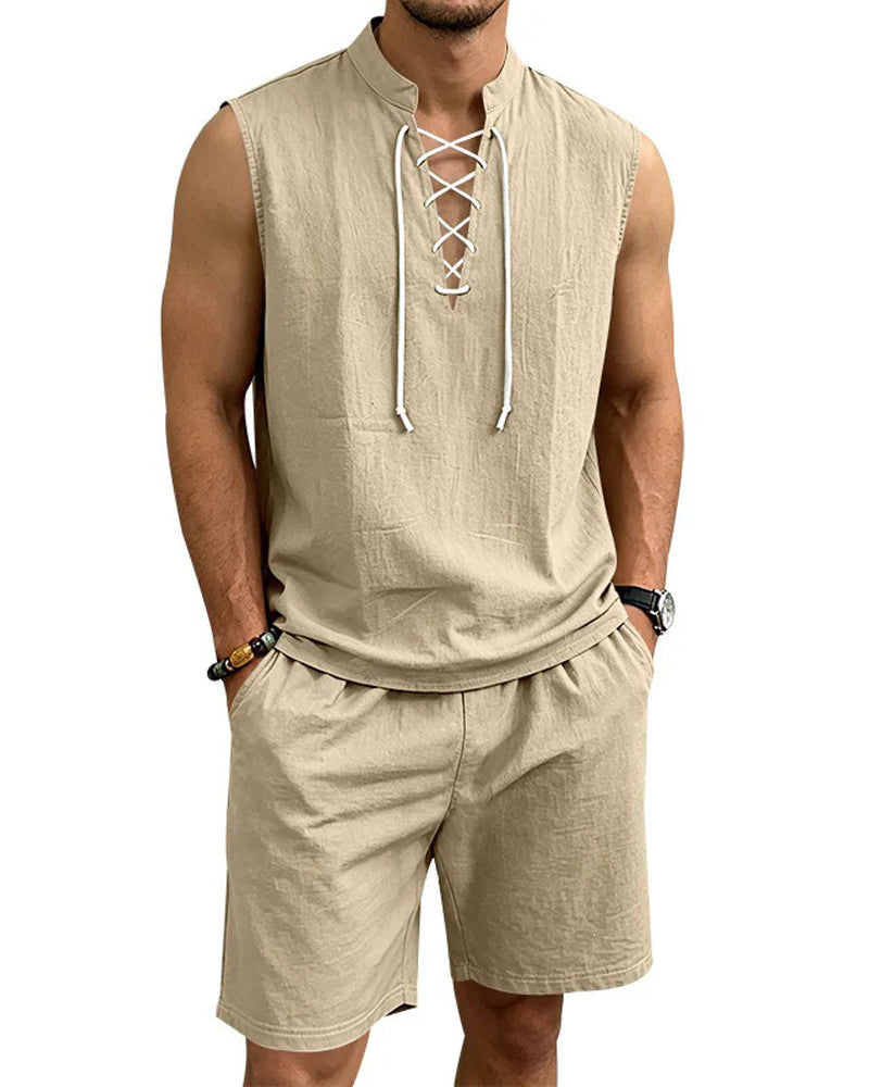 Ensemble Homme Col V Deux Pièces