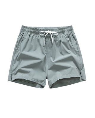 Shorts Hommes Taille Élastique Poche Séchage Rapide Ice-Soie Sport