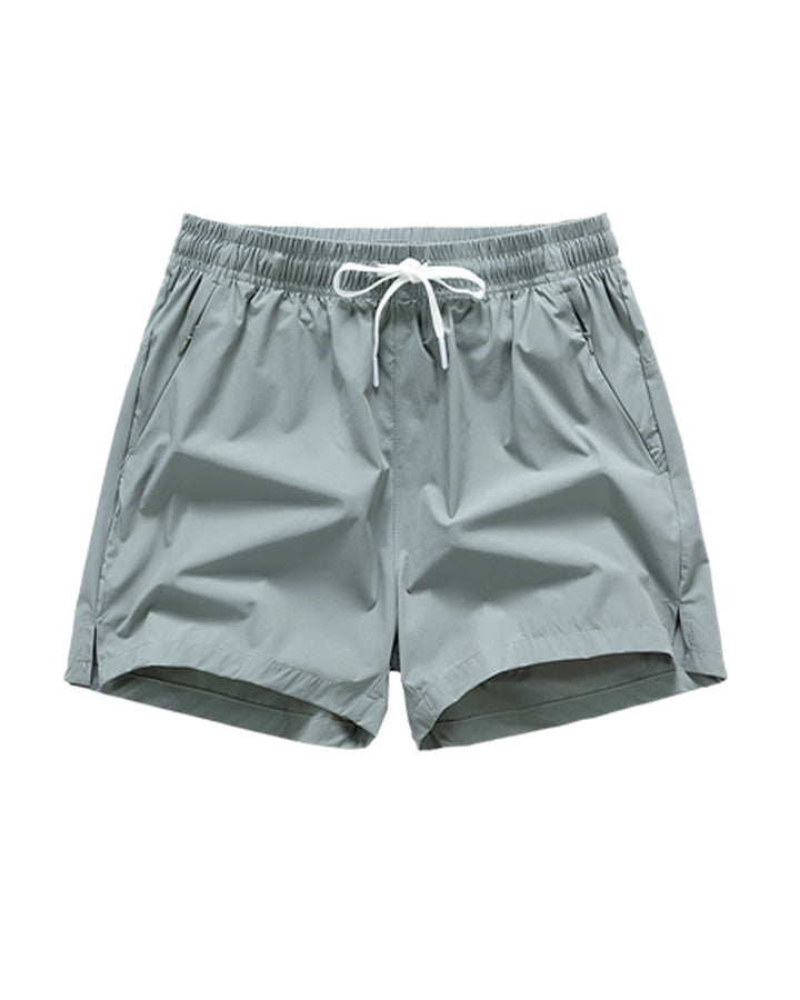 Shorts Hommes Taille Élastique Poche Séchage Rapide Ice-Soie Sport