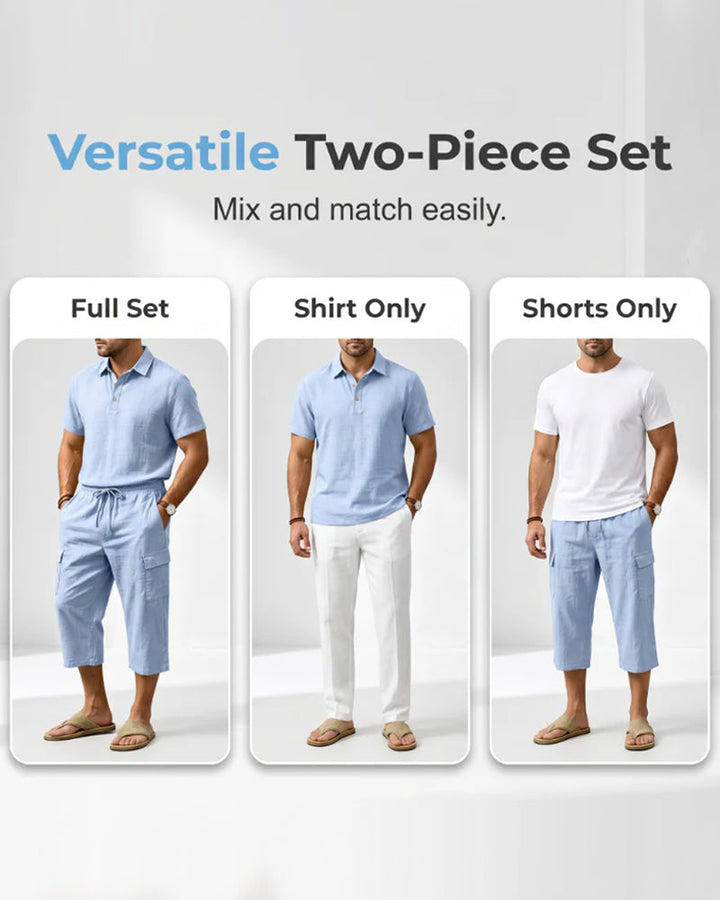 Set Haut Polo Pantalon Capri