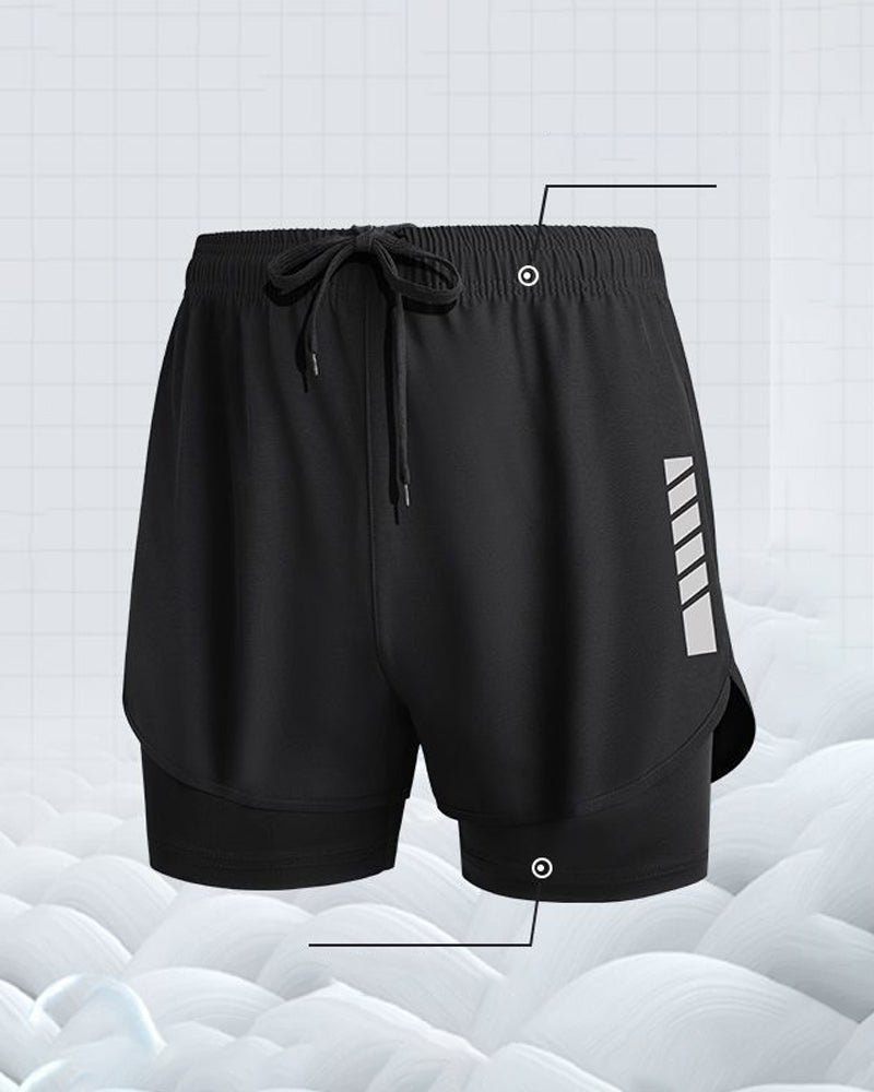 Short Hommes Style Boxeur Double Couche Pudeur