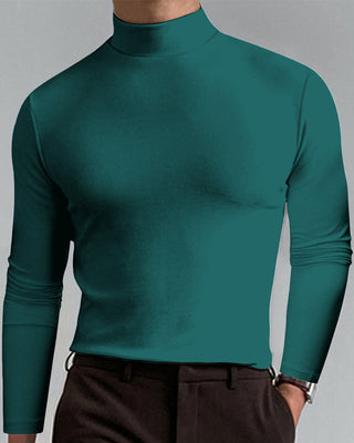 T-Shirt À Manches Longues Pour Homme Avec Col Ajusté