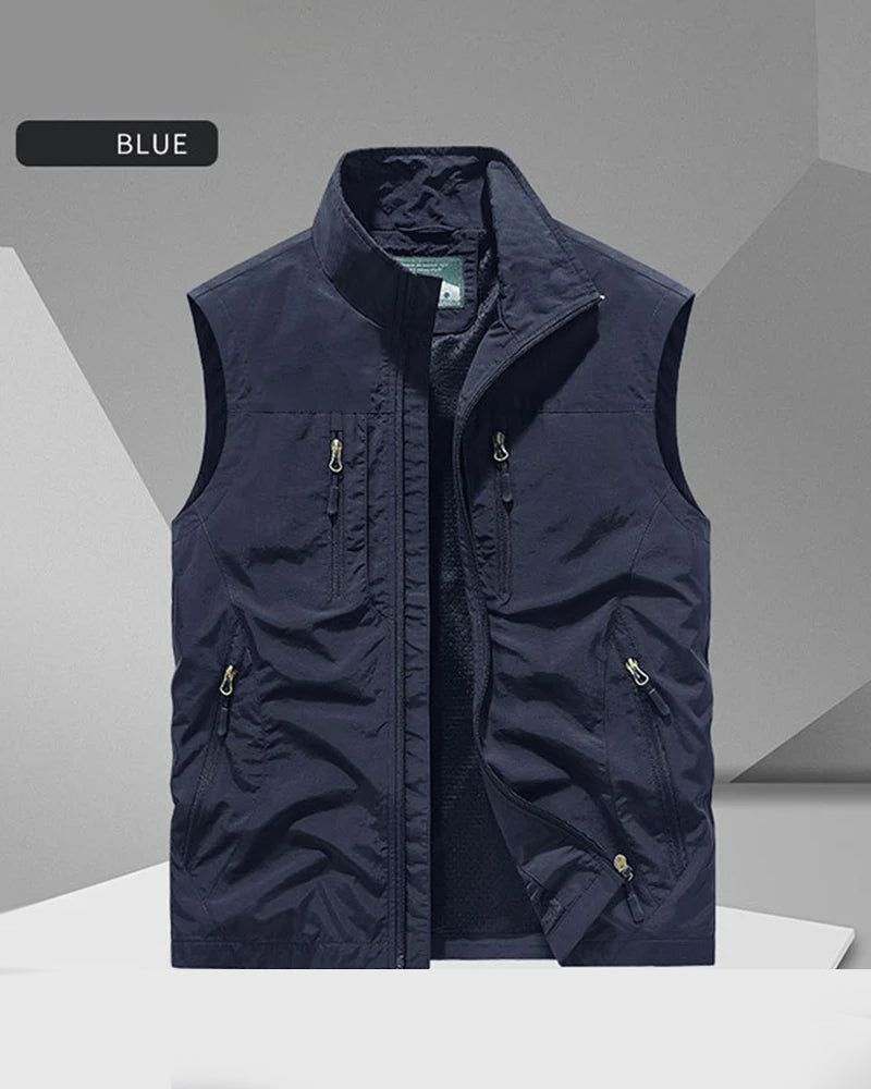 Soldes Limités Dans Le Temps – 50 % De Réduction🔥🧥 Veste Sans Manches Oversized Pour Homme Avec Poches
