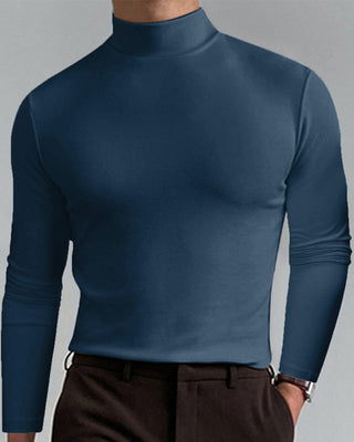 T-Shirt À Manches Longues Pour Homme Avec Col Ajusté