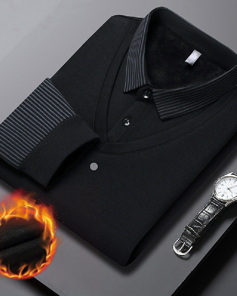 ⏳Offre Limitée 50% De Réduction💥Chemise À Rayures À Revers Effet Deux Pièces