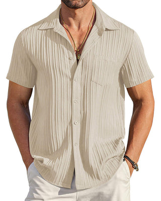 Chemise Homme Col Boutonné Rayée