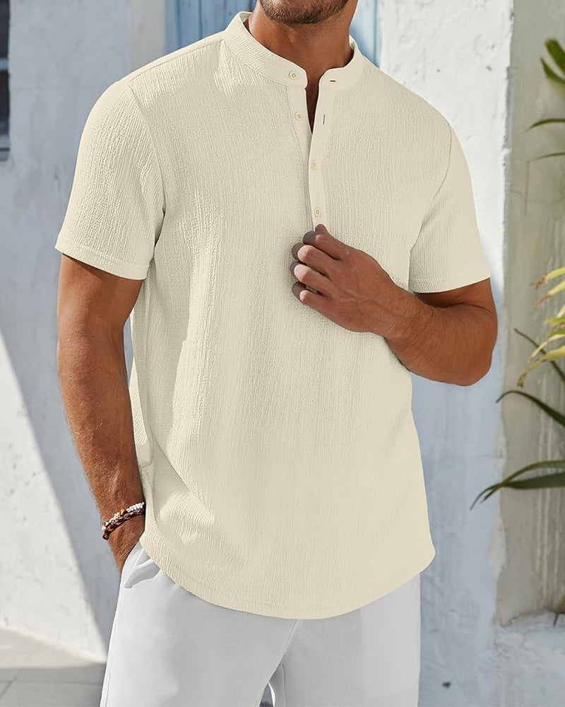 Chemise Unie Ample Henley