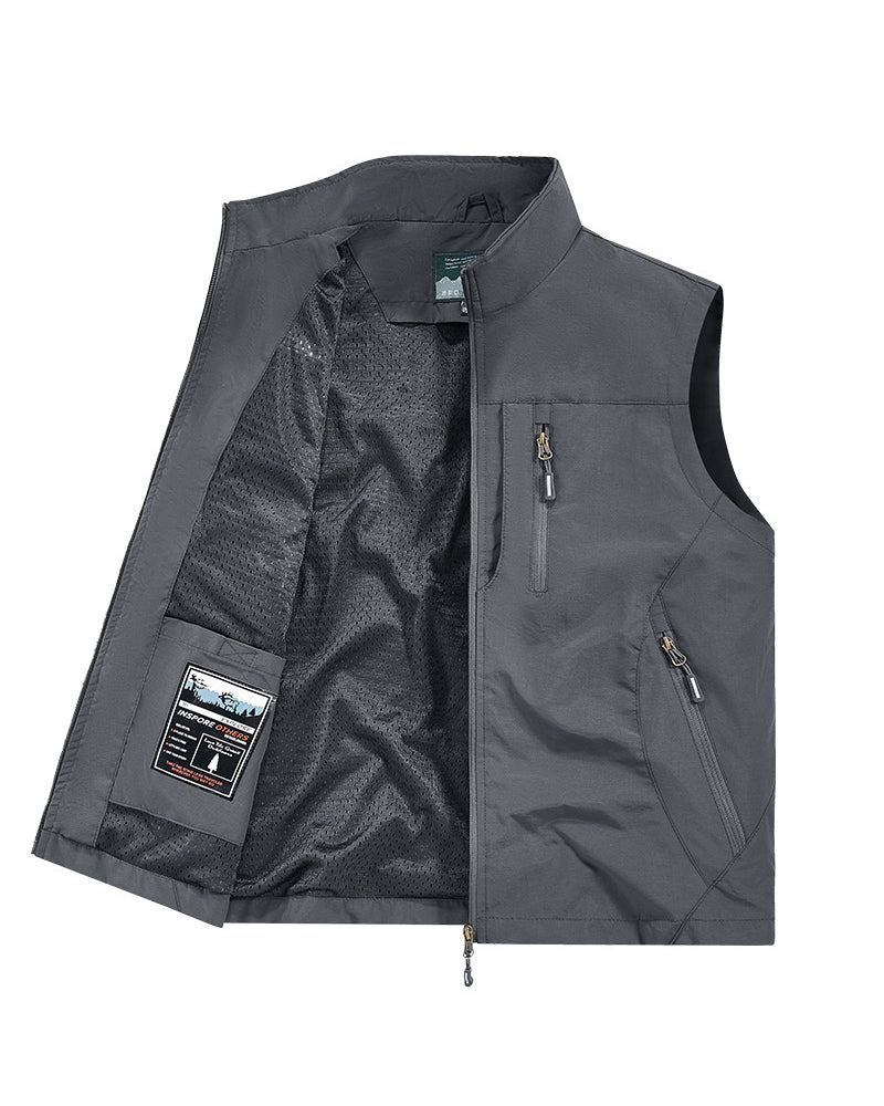 Soldes Limités Dans Le Temps – 50 % De Réduction🔥🧥 Veste Sans Manches Oversized Pour Homme Avec Poches