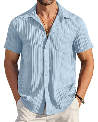 Chemise Homme Col Boutonné Rayée