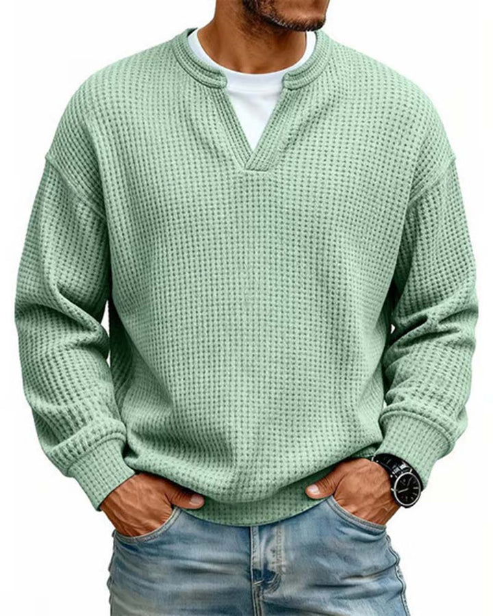 Sweatshirt Homme Col Rond Fausse Superposition