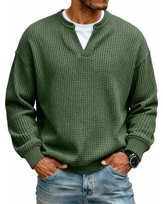 Sweatshirt Homme Col Rond Fausse Superposition
