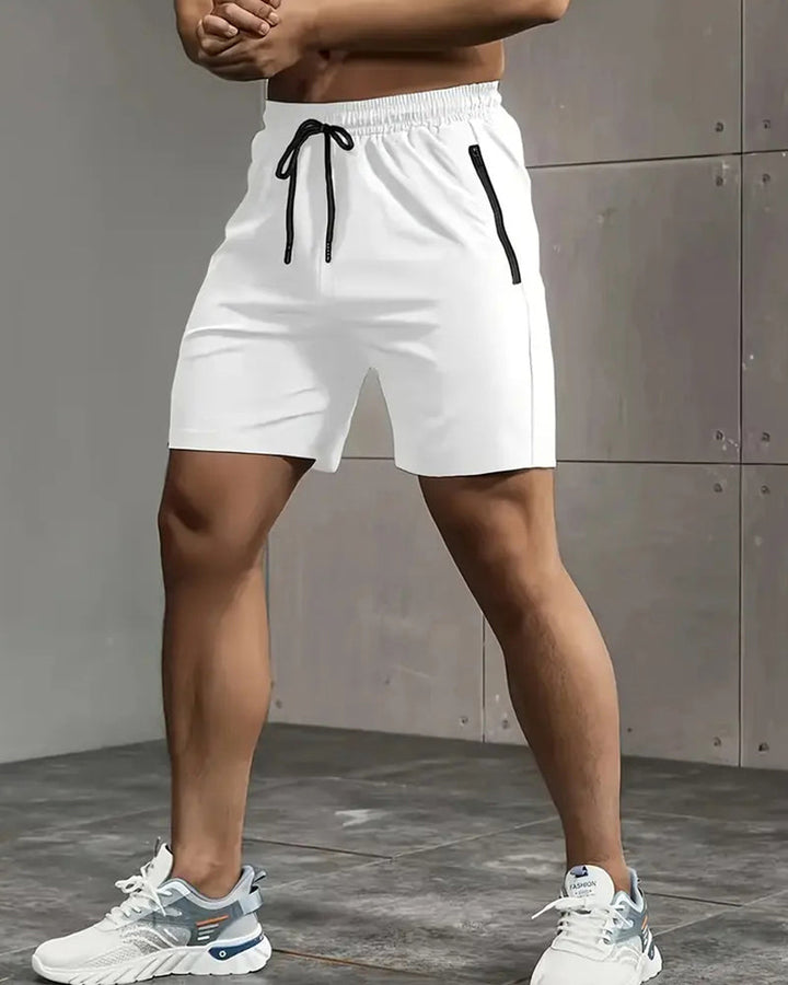 Short Hommes Séchage Rapide Poche Zip Athlétique