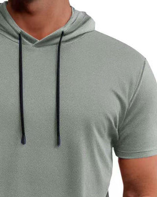 T-Shirt Capuche Séchage Rapide Manche Courte