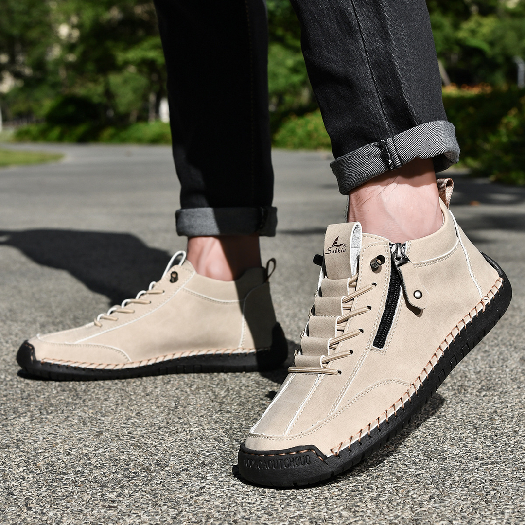 Danoir Paris™ | Chaussures Homme en Nubuck Zippées