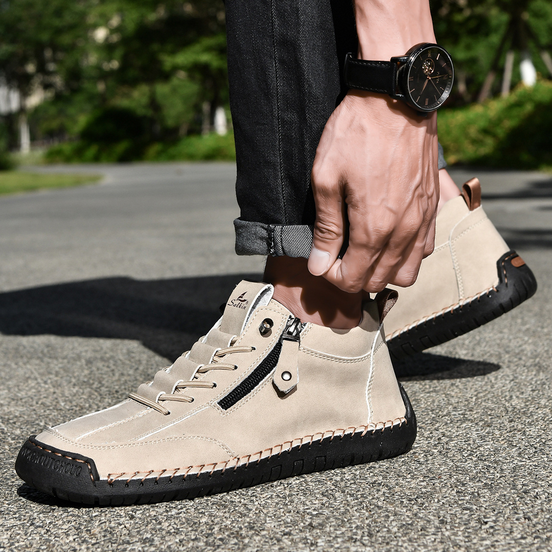 Danoir Paris™ | Chaussures Homme en Nubuck Zippées