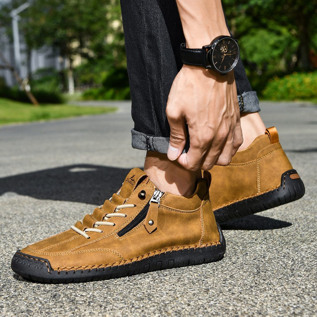 Danoir Paris™ | Chaussures Homme en Nubuck Zippées