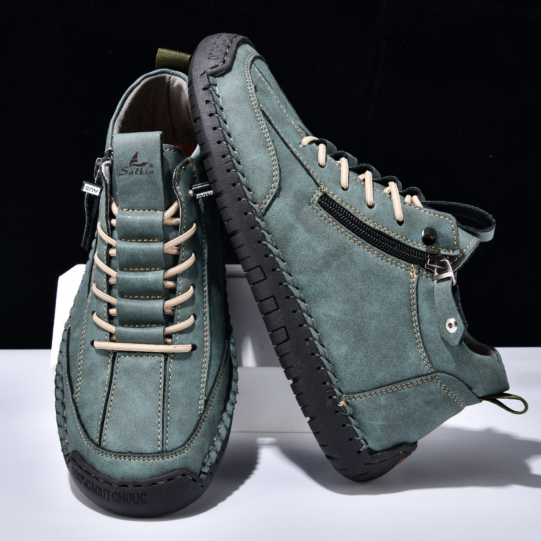 Danoir Paris™ | Chaussures Homme en Nubuck Zippées