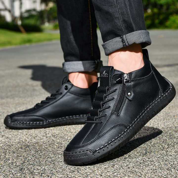 Danoir Paris™ | Chaussures Homme en Nubuck Zippées