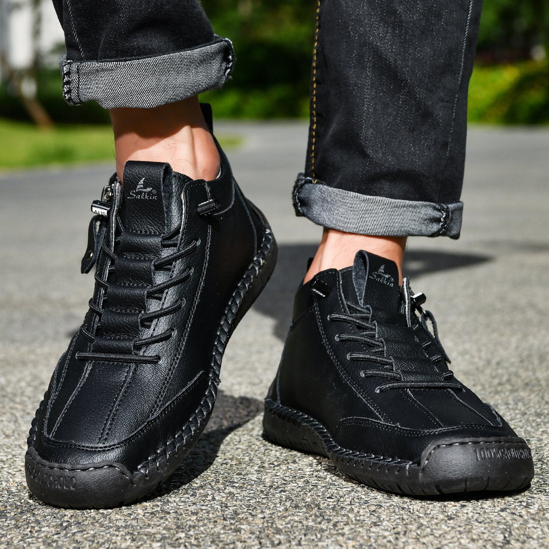 Danoir Paris™ | Chaussures Homme en Nubuck Zippées