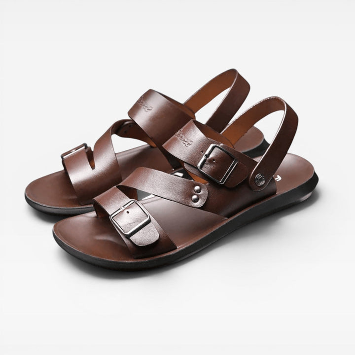 Sandales homme en cuir à lanières réglables – Style d&
