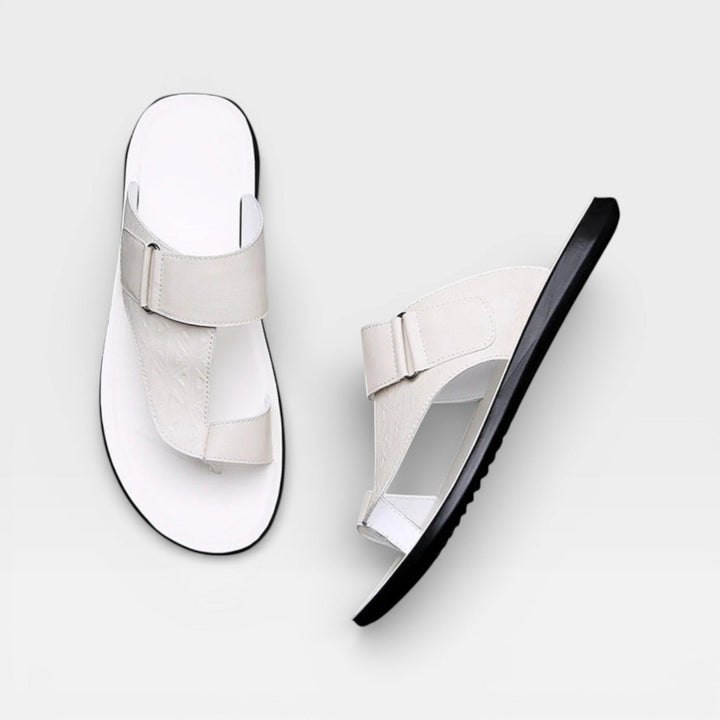 Sandales en cuir pour hommes – Semelle souple pour usage quotidien