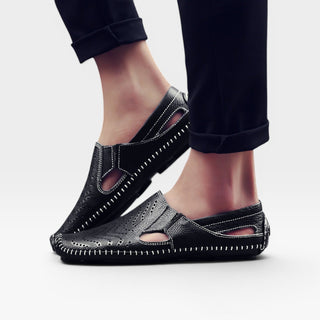 Mules en cuir style italien pour hommes – Mules d&