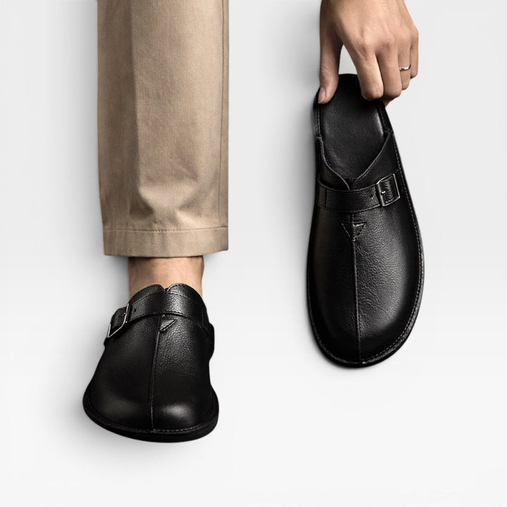 Mules en cuir pour hommes – Sabots d&