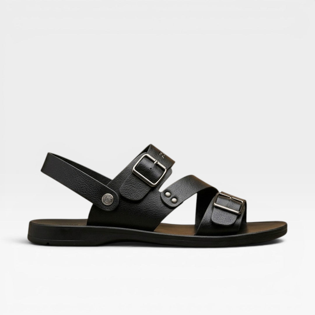 Sandales en cuir à bride réglable pour hommes – Style d&