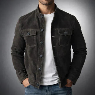 Danoie Paris| Veste en daim boutonnée