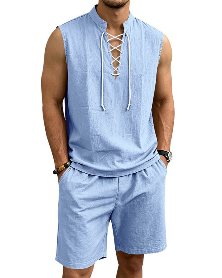 Ensemble Homme Col V Deux Pièces