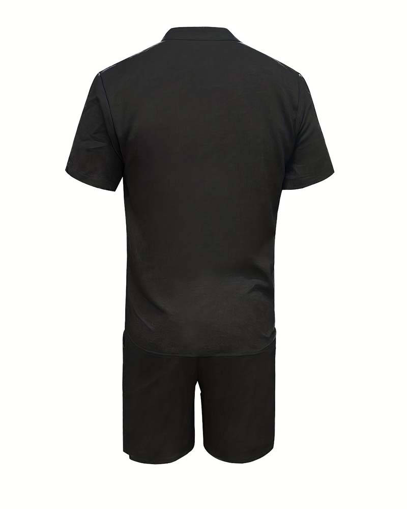 Ensemble Hommes Chemise Manches Courtes Et Short