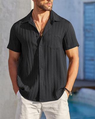 Chemise Homme Col Boutonné Rayée