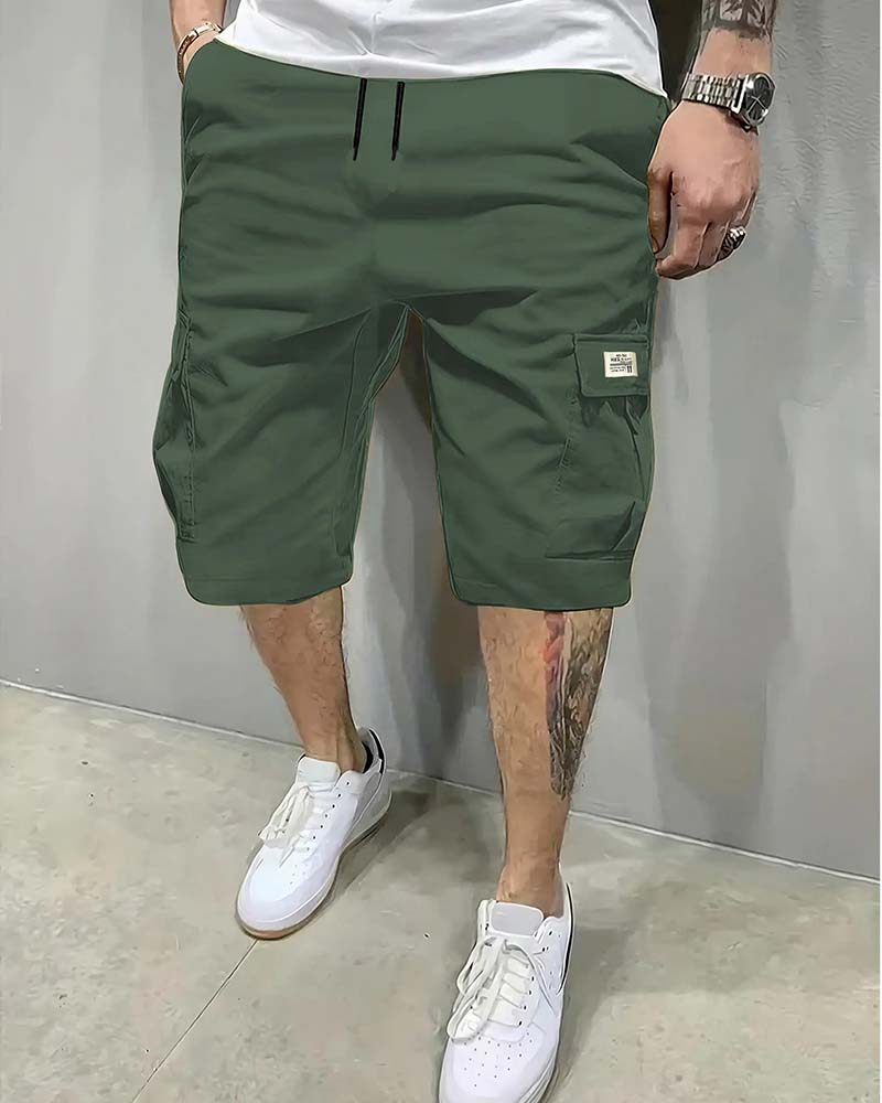 Shorts Homme Taille Mi-Haute À Cordon