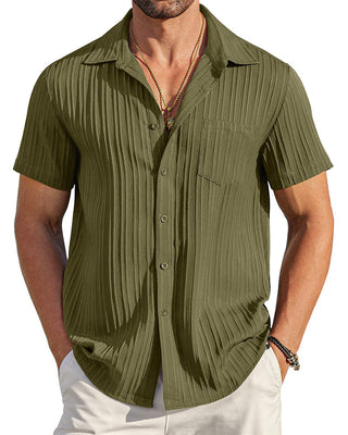Chemise Homme Col Boutonné Rayée