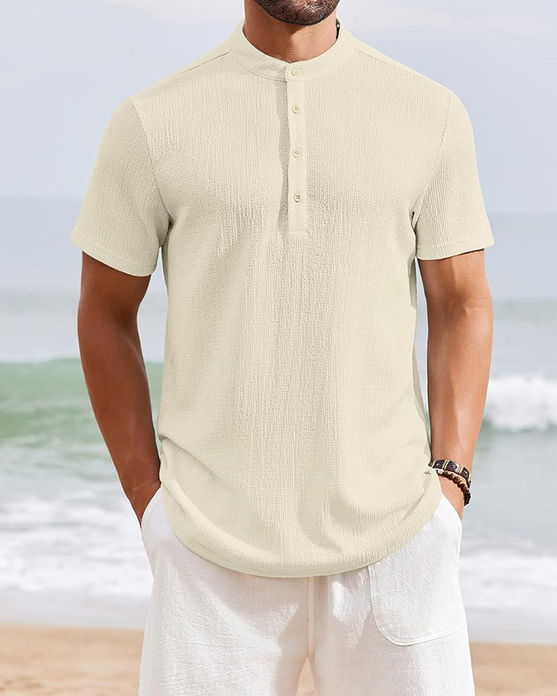 Chemise Unie Ample Henley