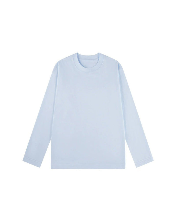 T-Shirt Homme Col Rond Manches Longues Fente