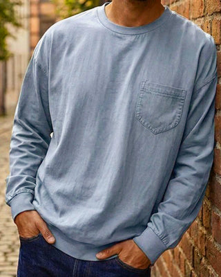 T-Shirt Homme Col Rond Poche Uni