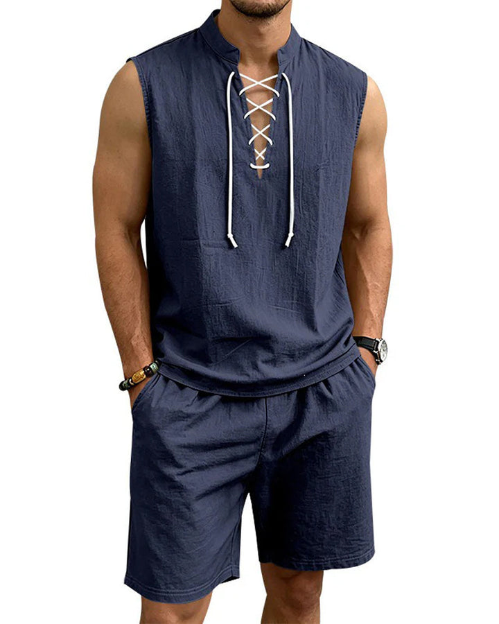 Ensemble Homme Col V Deux Pièces