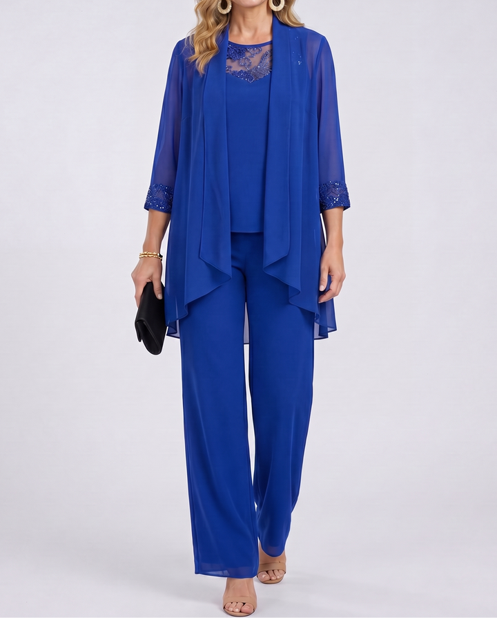 Éléonore | Ensemble Veste Fluide et Pantalon Large